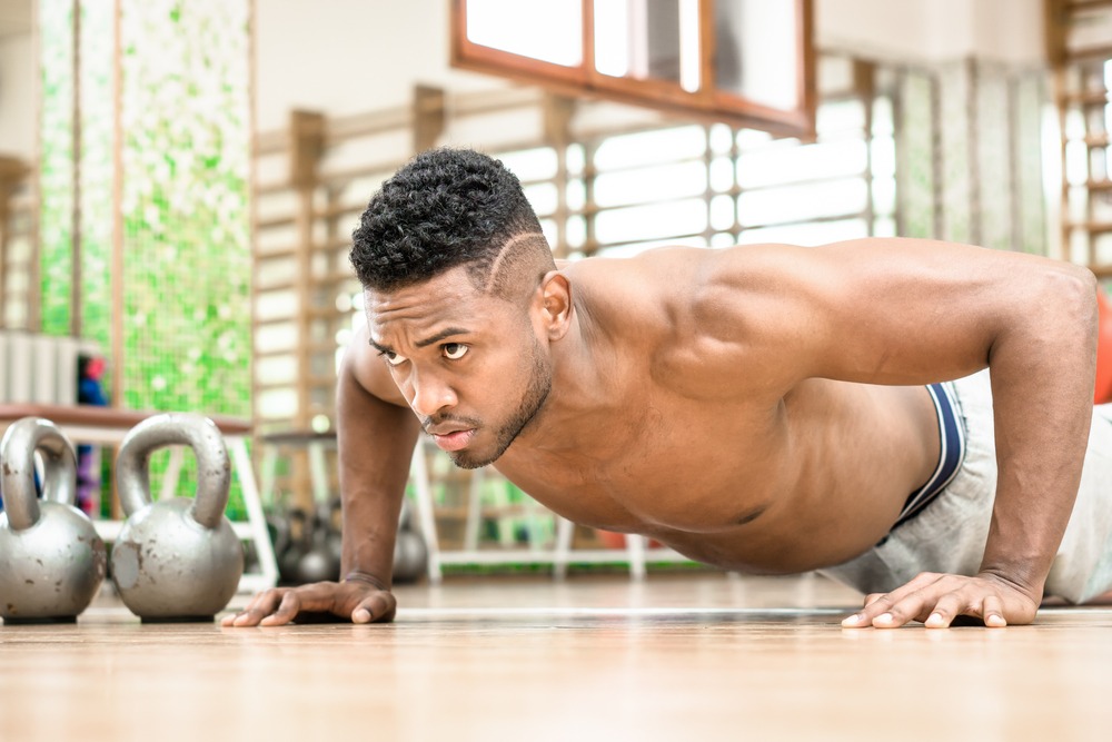 fit man doing pushups